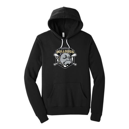 Indiana Bulldogs Embroidered BELLA+CANVAS ® Unisex Sponge Fleece Hoodie