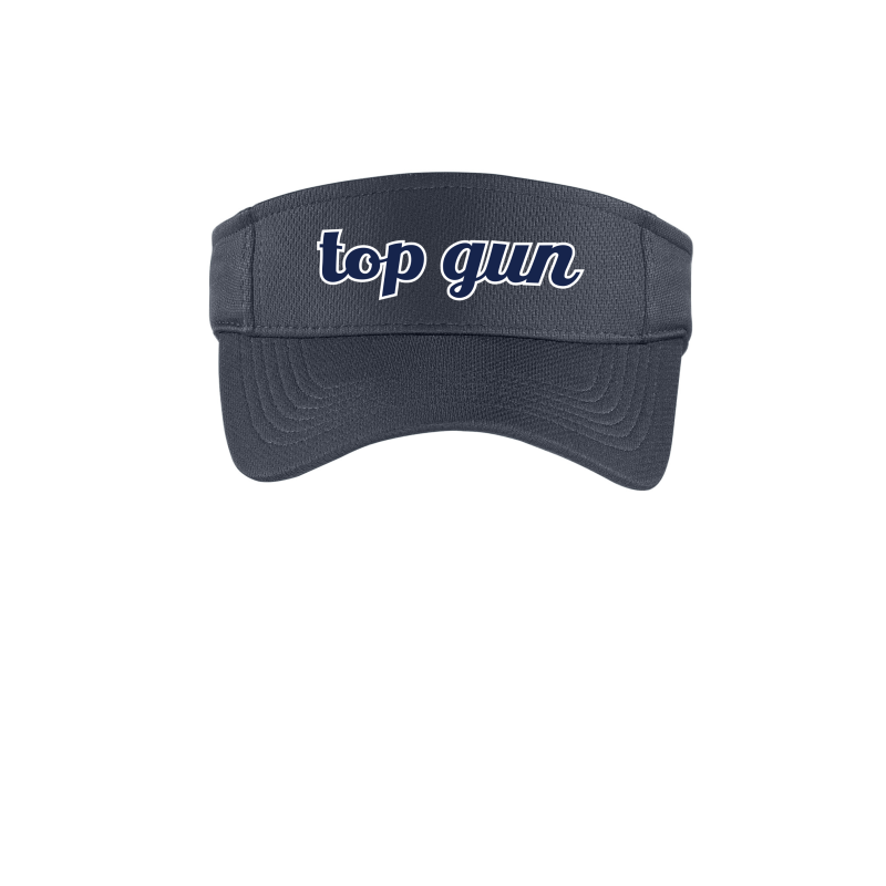 Visor with printed logo
