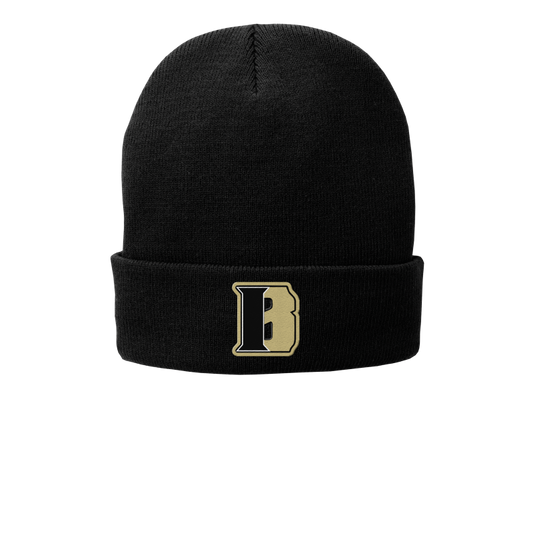 Indiana Bulldogs Embroidered Port & Company Fleece-Lined Knit Cap
