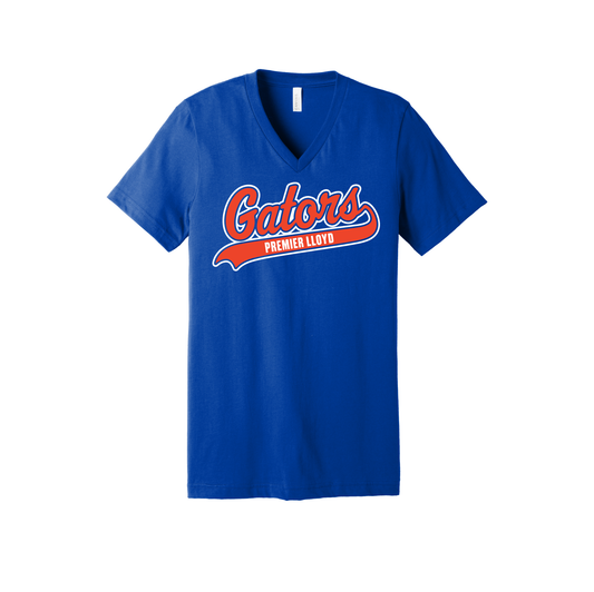 Gators Softball Premier Lloyd BELLA+CANVAS® Unisex Jersey Short Sleeve V-Neck Tee