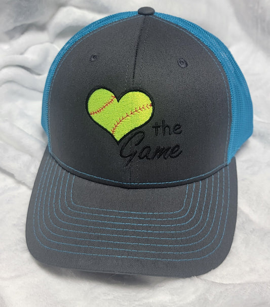 Love the Game Embroidered Richardson - Adjustable Snapback Trucker Cap