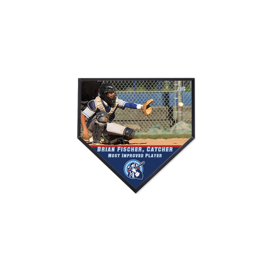 Small Home Plate Sublimation Award Plaque - 6" x 6"