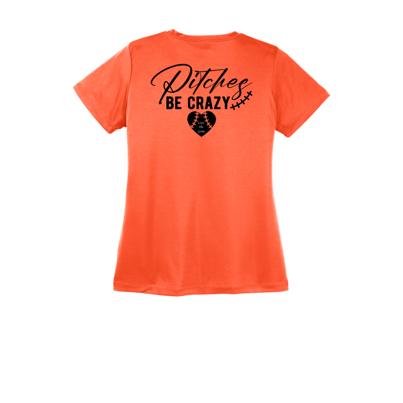 Ladies Pitches Be Crazy Dri-Fit Tee