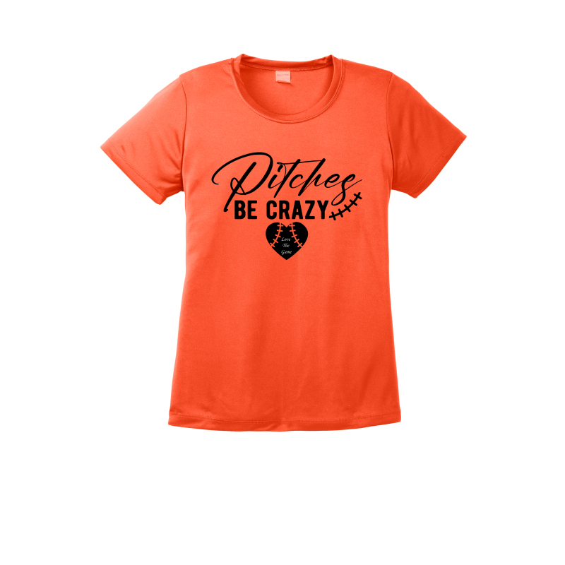 Ladies Pitches Be Crazy Dri-Fit Tee