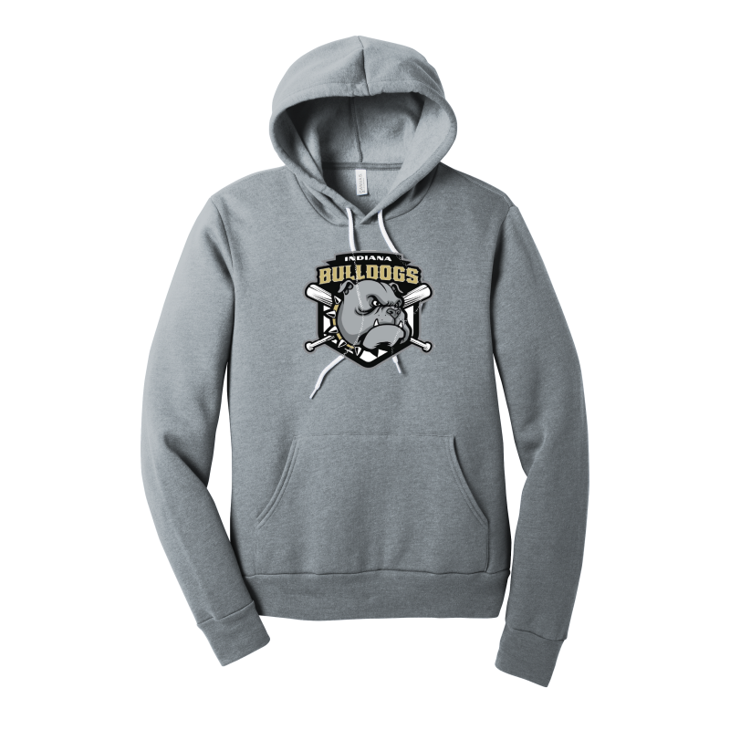 Indiana Bulldogs Embroidered BELLA+CANVAS ® Unisex Sponge Fleece Hoodie