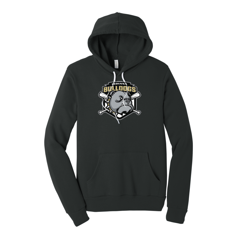 Indiana Bulldogs Embroidered BELLA+CANVAS ® Unisex Sponge Fleece Hoodie