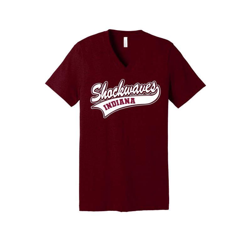 Shockwaves Bella and Canvas Unisex V Neck Short Sleeve Tee