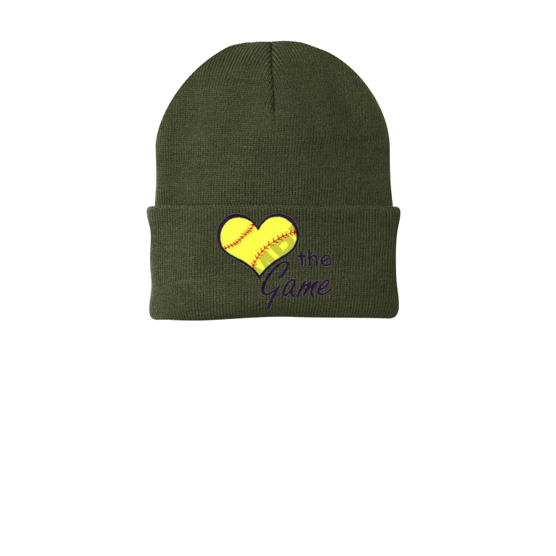 Love the Game Embroidered Knit Cap