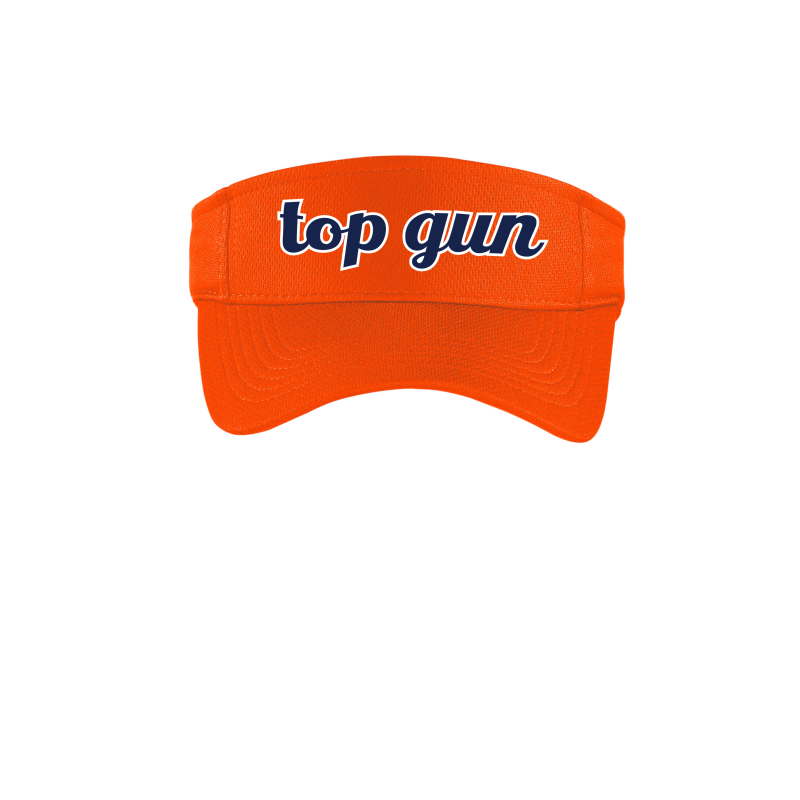 Visor with printed logo