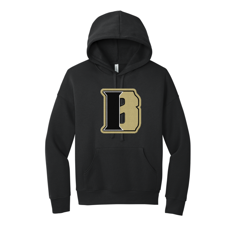 Indiana Bulldogs Embroidered BELLA+CANVAS ® Unisex Sponge Fleece Pullover DTM Hoodie