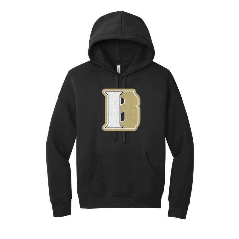 Indiana Bulldogs Embroidered BELLA+CANVAS ® Unisex Sponge Fleece Pullover DTM Hoodie