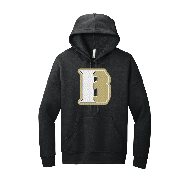 Indiana Bulldogs Embroidered BELLA+CANVAS ® Unisex Sponge Fleece Pullover DTM Hoodie