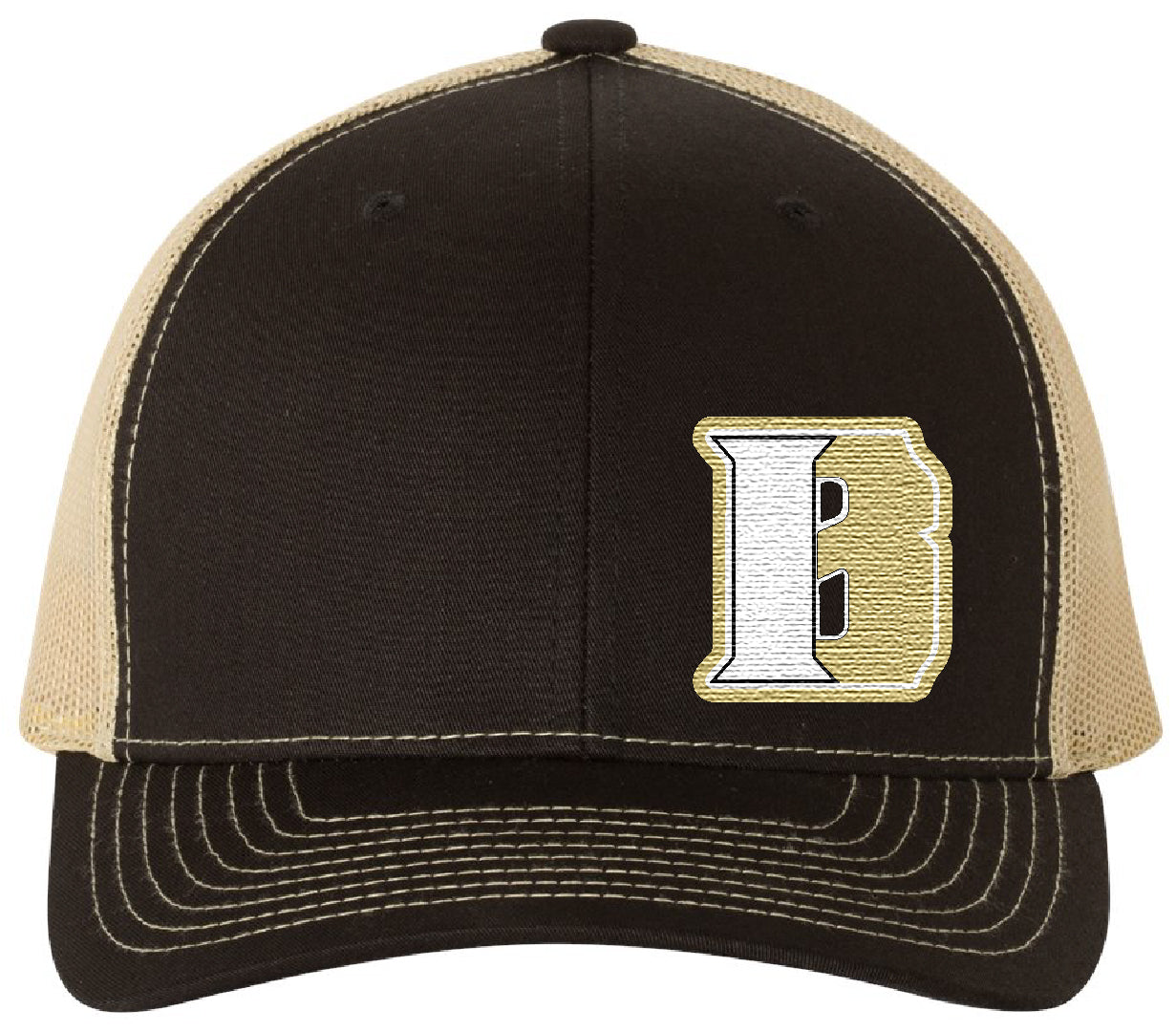 Black & Vegas Gold Indiana Bulldogs Richardson - Adjustable Snapback Trucker Cap