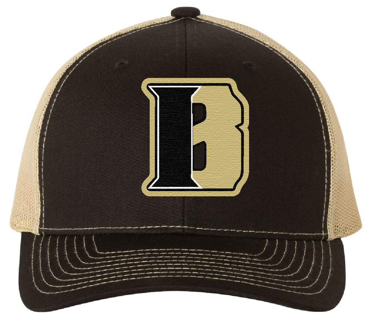 Black & Vegas Gold Indiana Bulldogs Richardson - Adjustable Snapback Trucker Cap